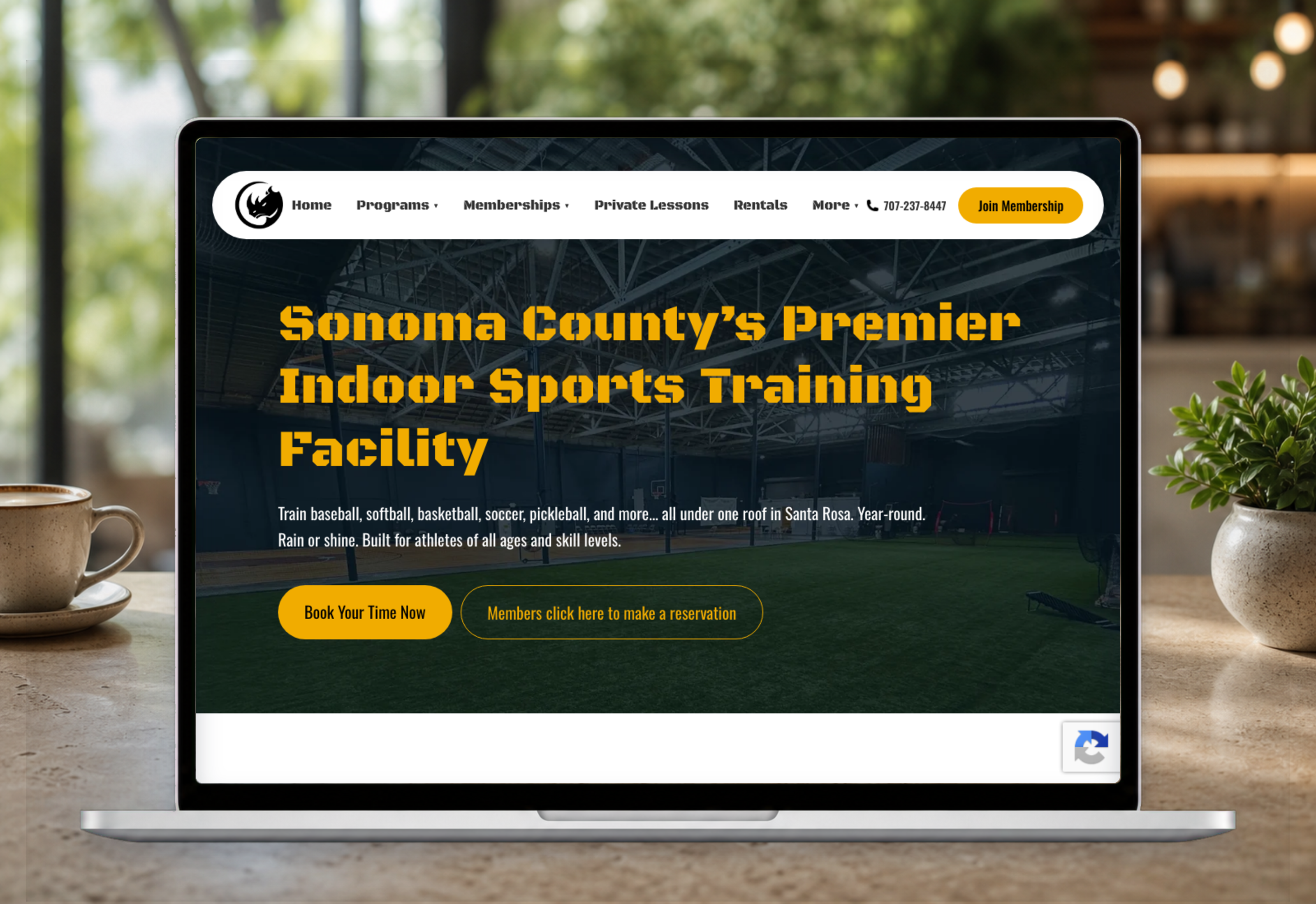 Website mockup example 5